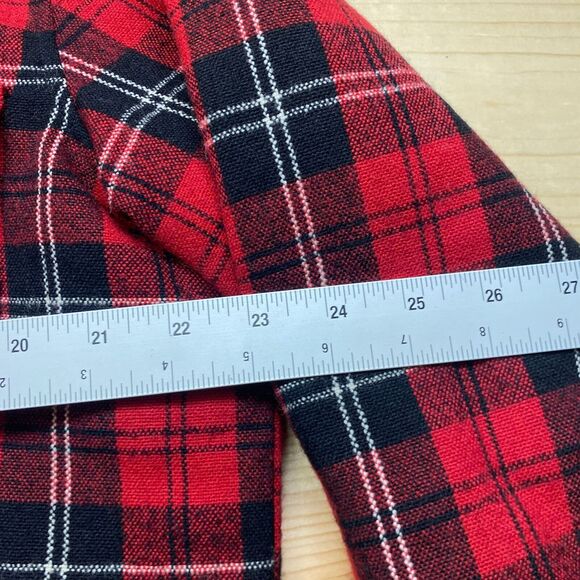 Vintage Coleman Shirt Medium Red Black Wool Blend Button Up Jac Jacket Plaid - Picture 11 of 14